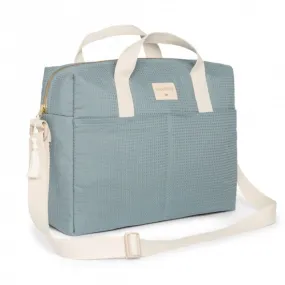 Diaper bag Gala - Stone blue - NOBODINOZ - Perlin Paon Paon