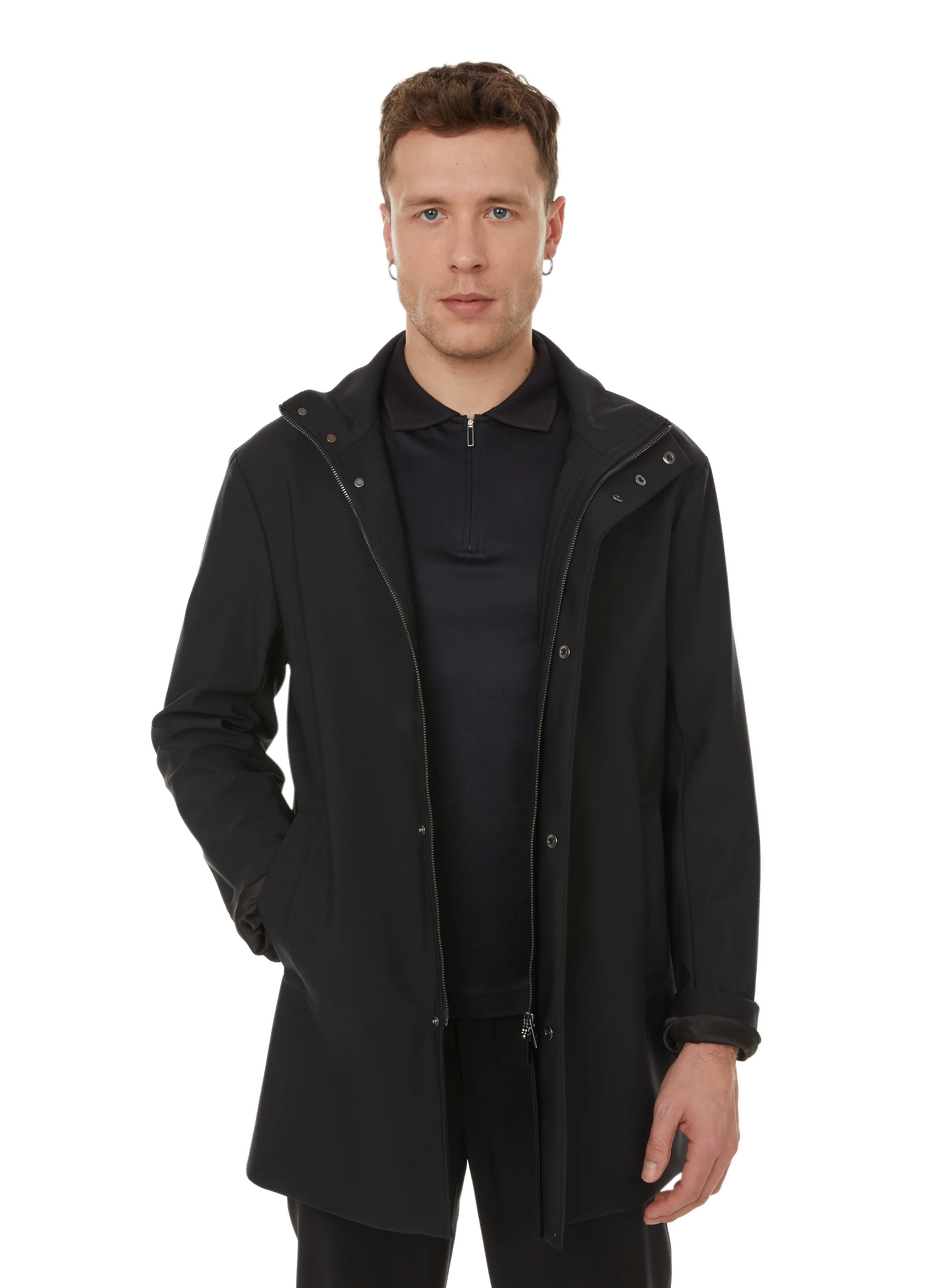 EMPORIO ARMANI Black Nylon Outerwear - Shop Now!