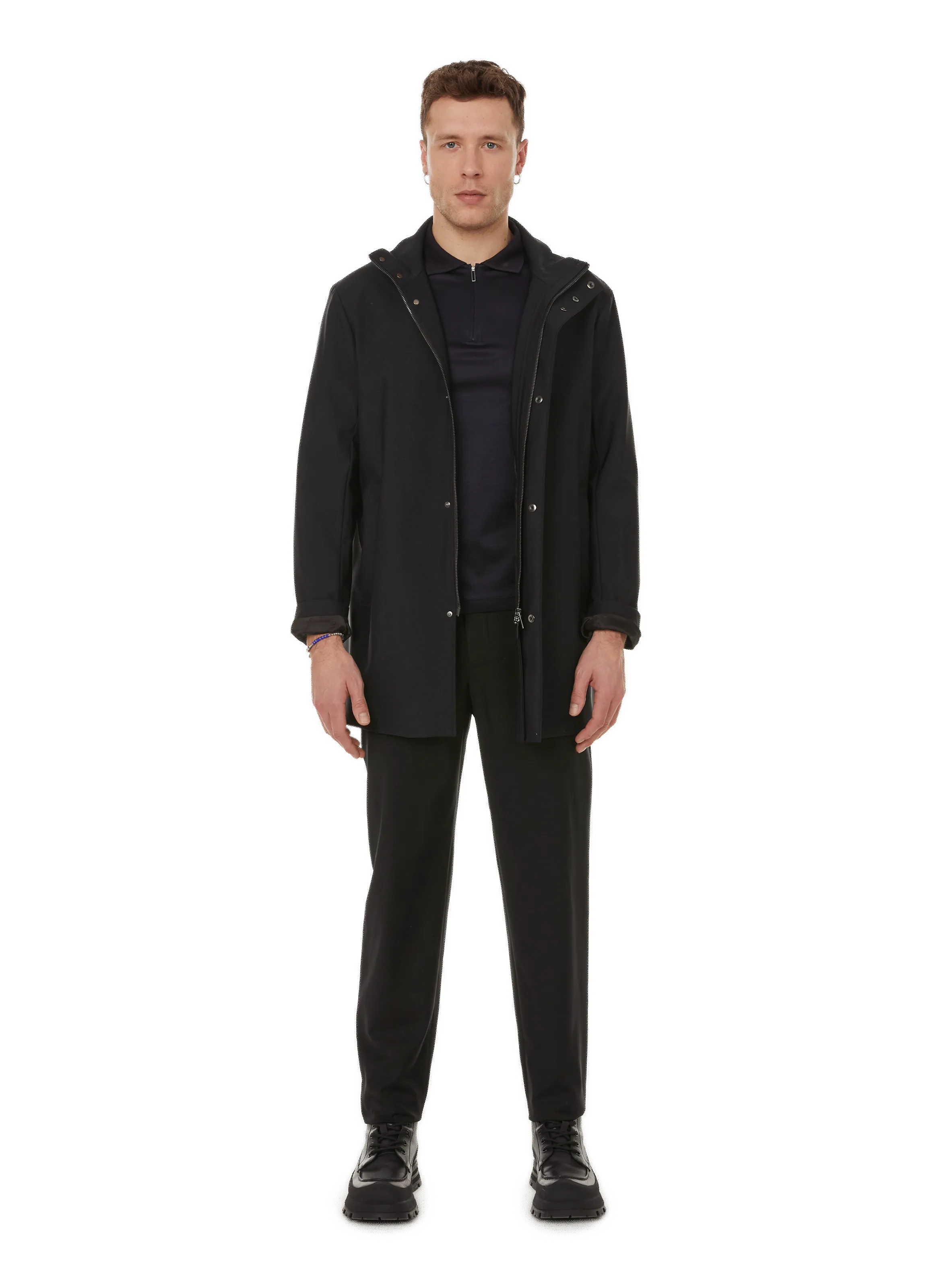 EMPORIO ARMANI Black Nylon Outerwear - Shop Now!