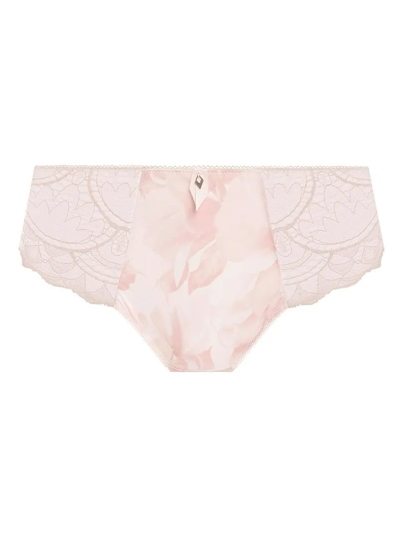 Floral Print and Lace Olivia Culotte - Pink