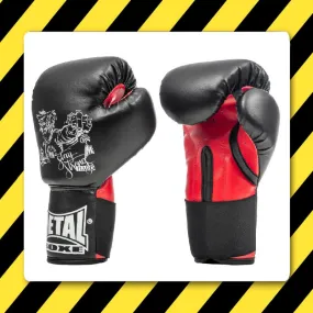 Metal Boxe Baby Boxing Gloves - Black/Red