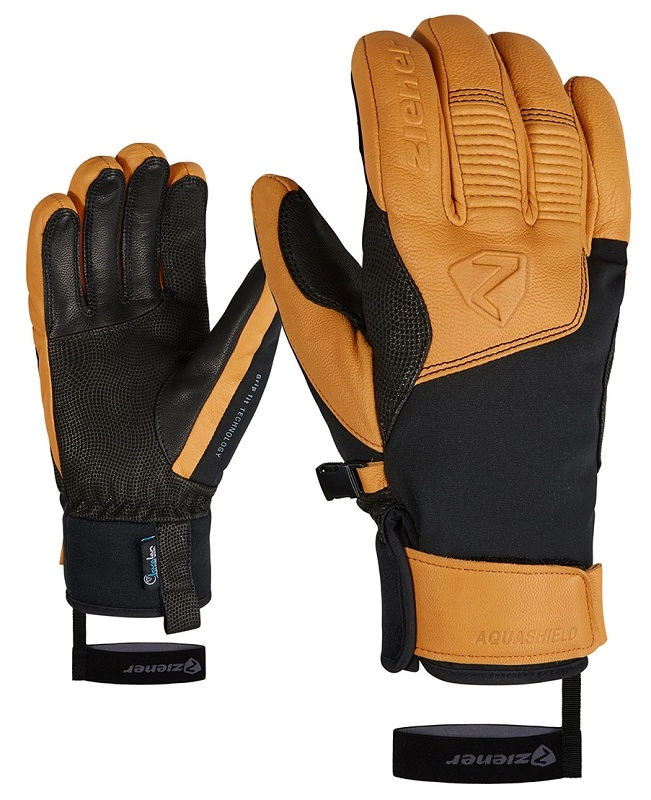 Gants Ski Ziener Ganzenberg AS AW Homme Black/Tam