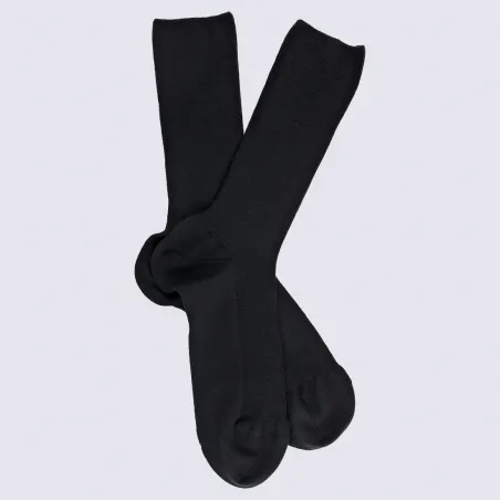 Golden Doré Socks - Black Wool Women's Comfort Socks by Igert Shoe Store