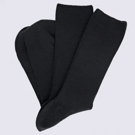 Golden Doré Socks - Black Wool Women's Comfort Socks by Igert Shoe Store