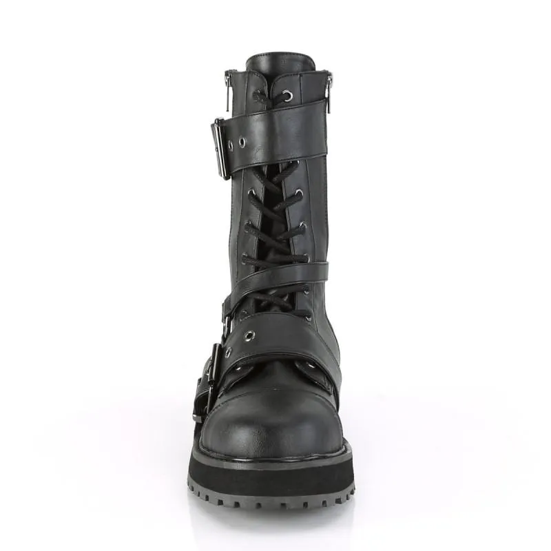 Gothic Black Platform Lace-up Shoes for Men - C le pied