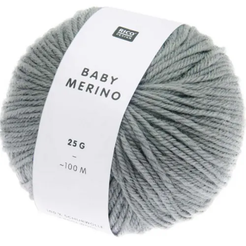 Gray Baby Merino Wool Yarn Ball