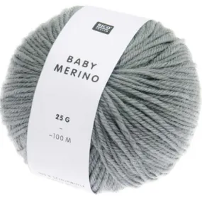 Gray Baby Merino Wool Yarn Ball