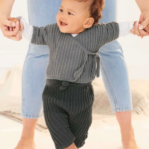 Gray Baby Merino Wool Yarn Ball