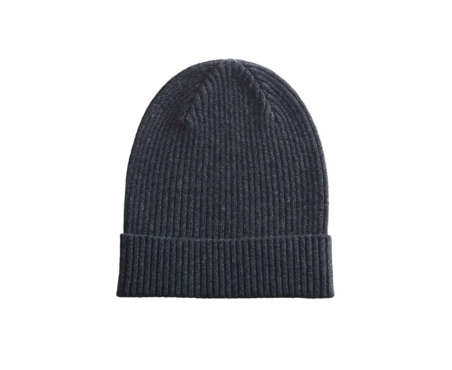 Gris Anthracite Chiné Men's Wool Beanie Benneth