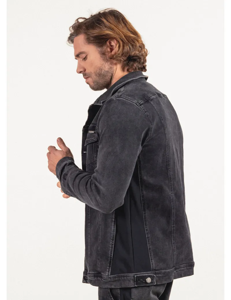 HBT - DENIM CHIC | Enzo Black Bomber Jacket