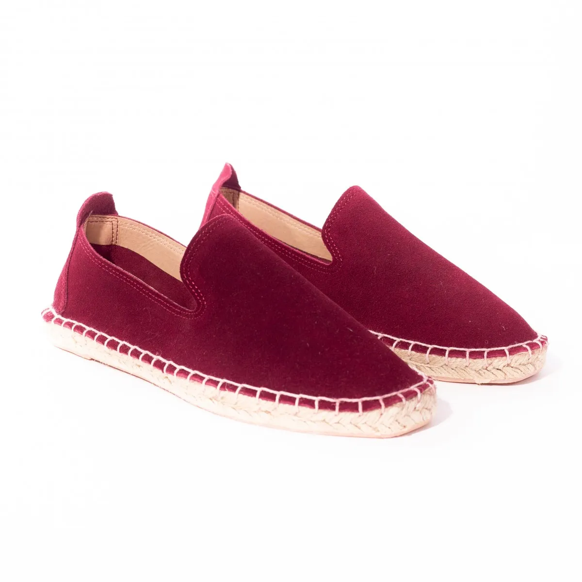 Ichi - Espadrille en daim bordeaux