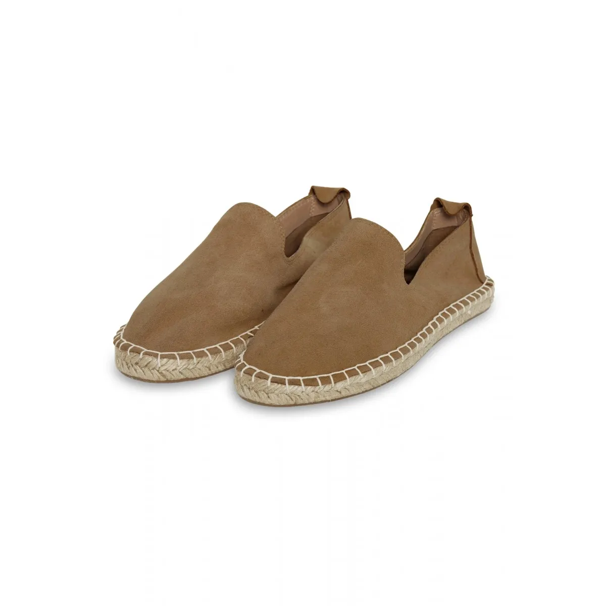 Ichi - Espadrille en daim camel