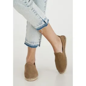 Ichi - Espadrille en daim camel