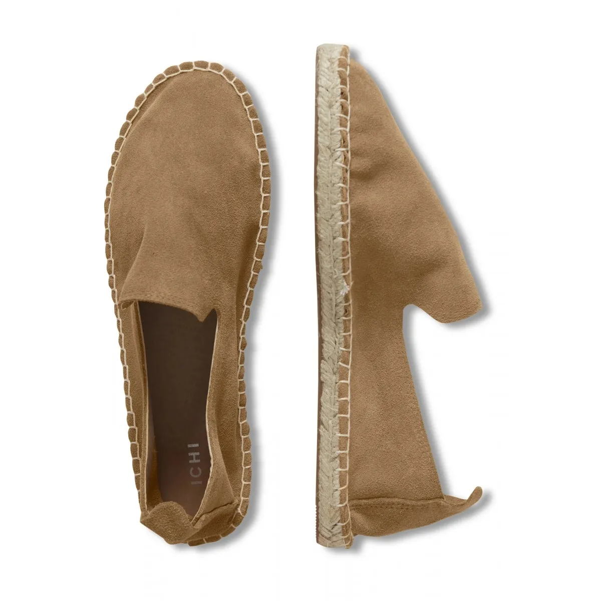 Ichi - Espadrille en daim camel