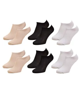 INFINITIF Women's Socks - Quality and Comfort - Assorted Models - Pack of 6 Lurex Sneakers