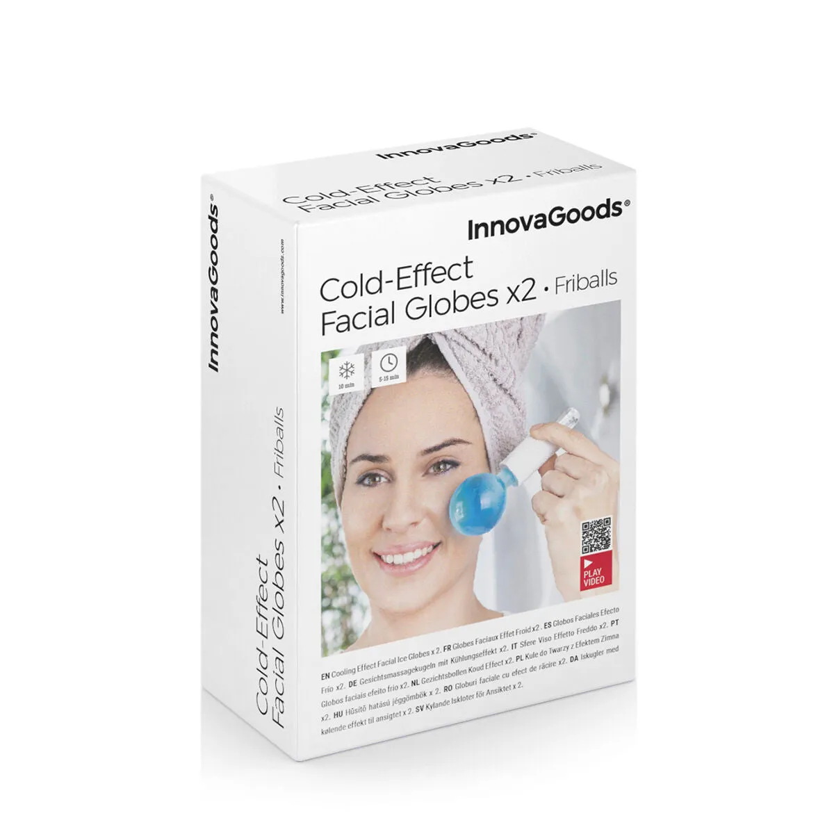 InnovaGoods Friballs 2 Glass Facial Cold Effect Globes