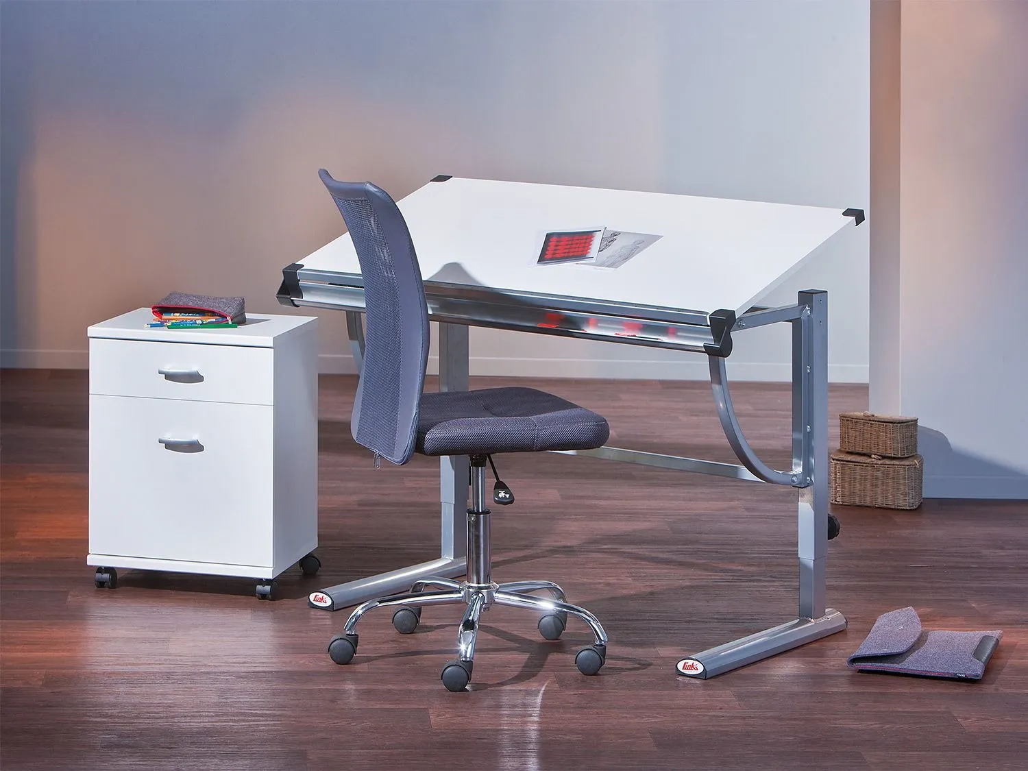 Inter Link Chaise de bureau pivotante pour enfants