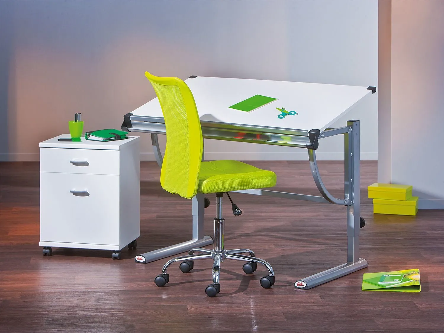 Inter Link Chaise de bureau pivotante pour enfants