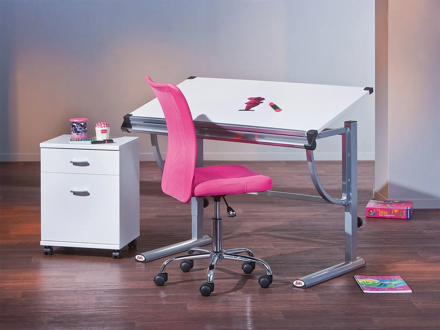 Inter Link Chaise de bureau pivotante pour enfants