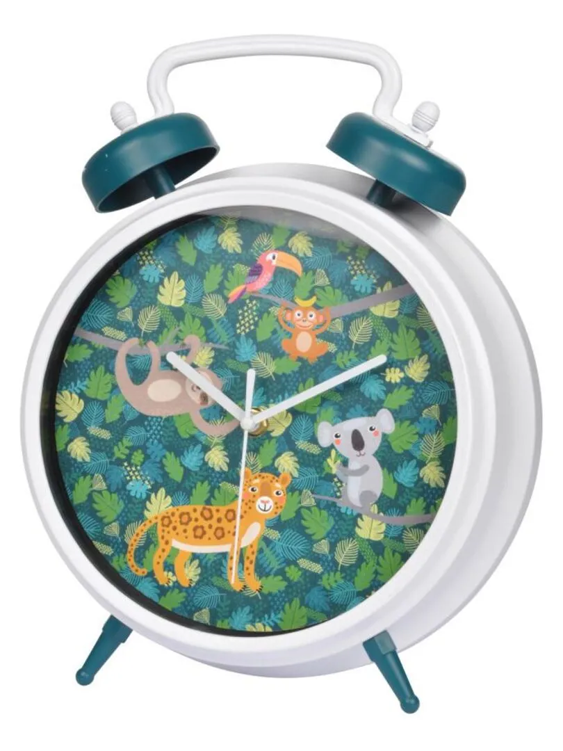 Jungle Animals Clock - Green