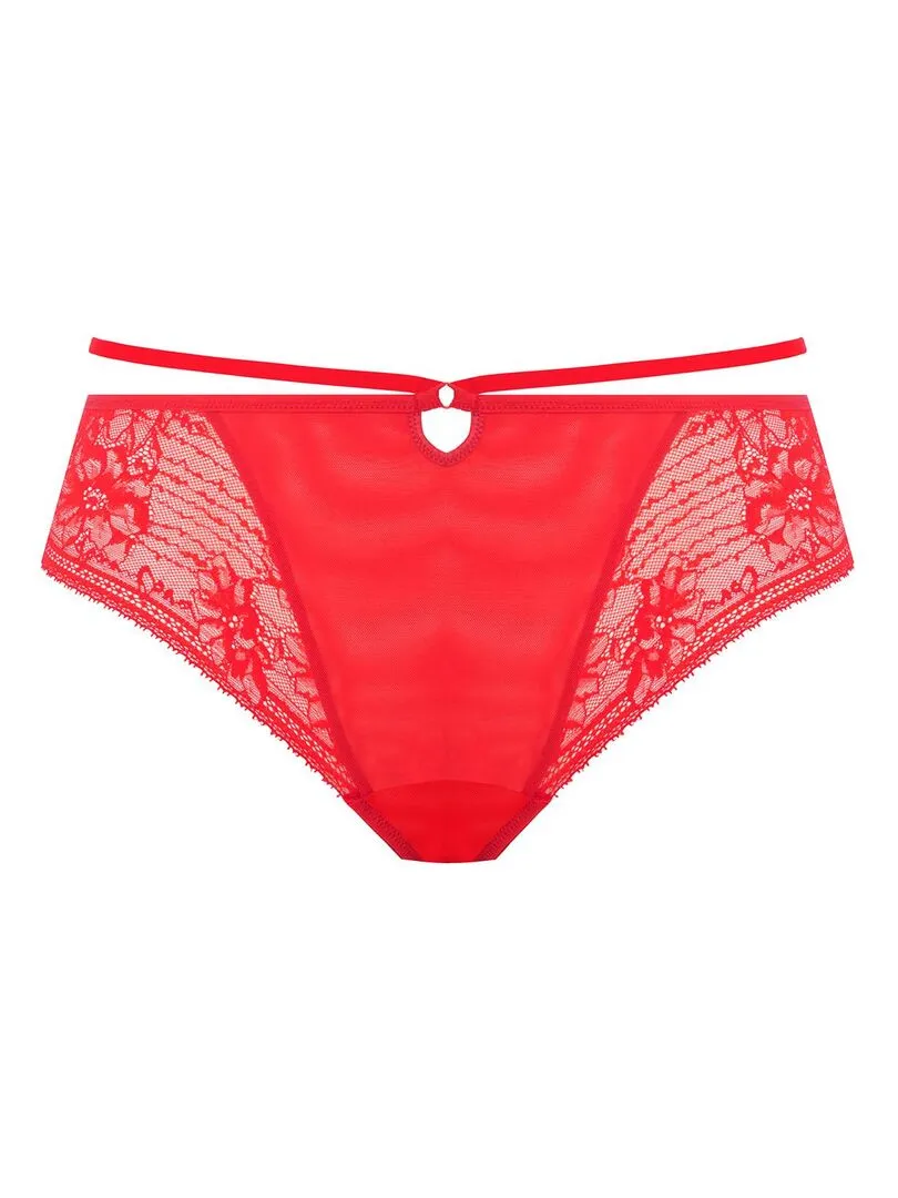 Kendra Lace and Straps String - Red