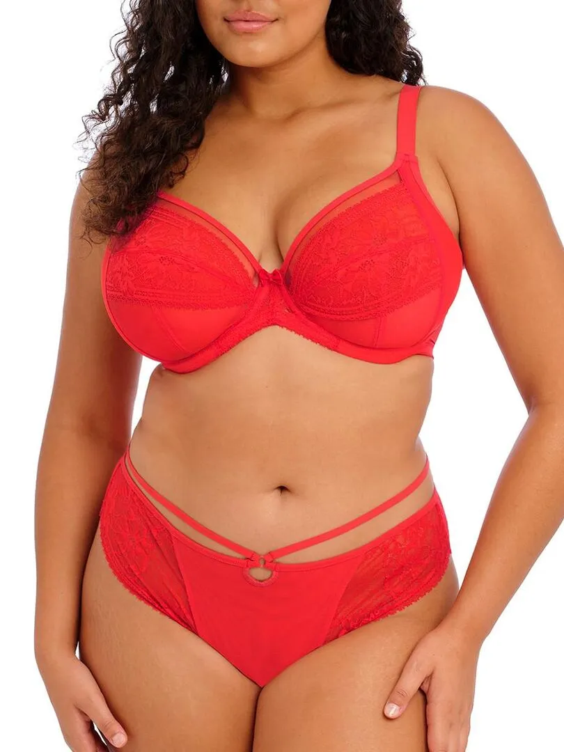 Kendra Lace and Straps String - Red