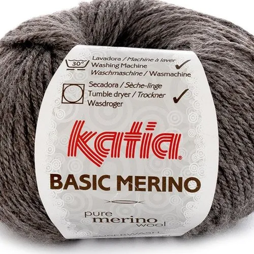 Laine merino de base, gris foncé, coloris 8