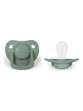 2-Pack Silicone Orthodontic Pacifiers 0-6 Months - Green