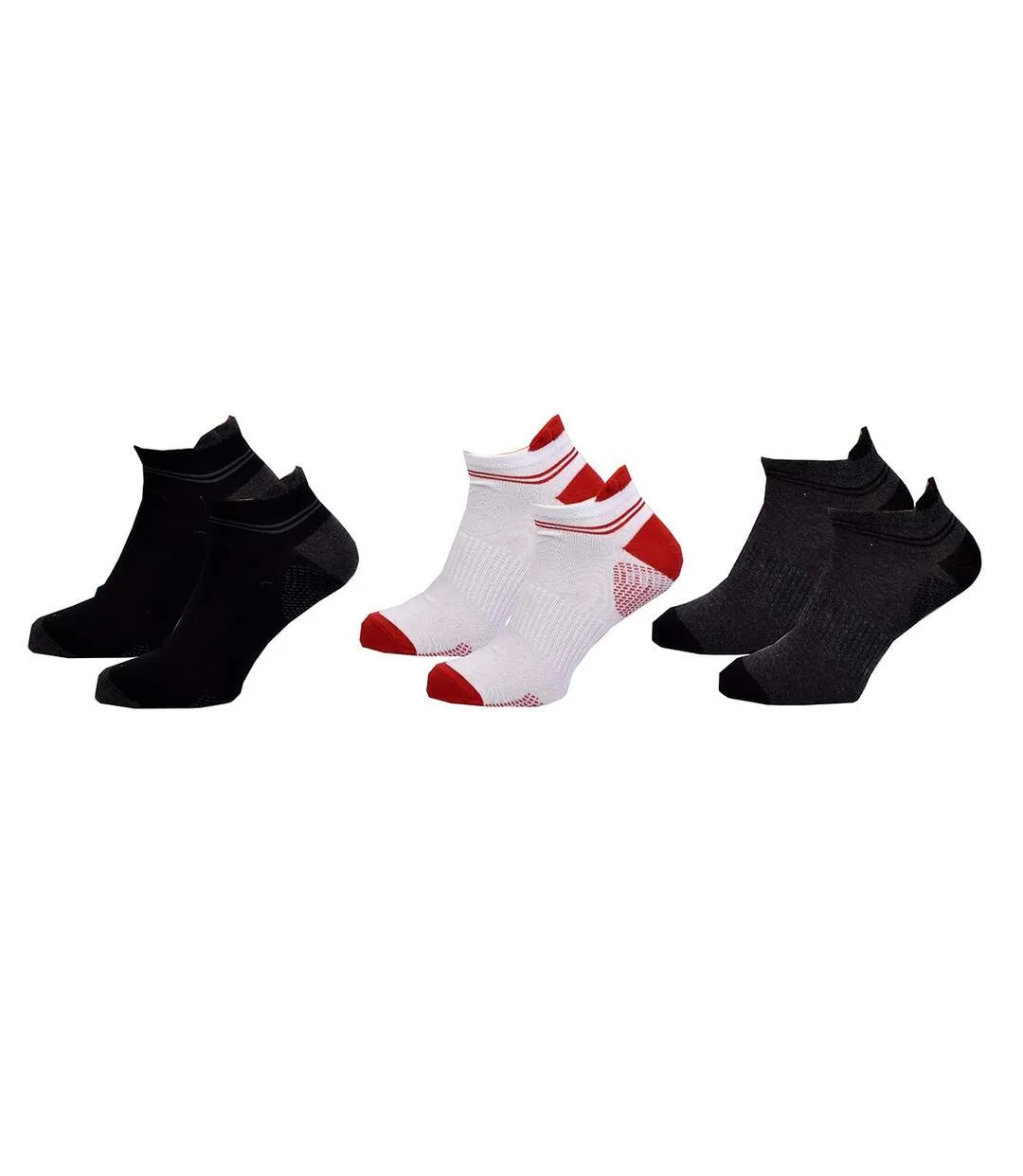 Lotto Men's Socks 6-Pack Short Sneaker Socks with Tabs