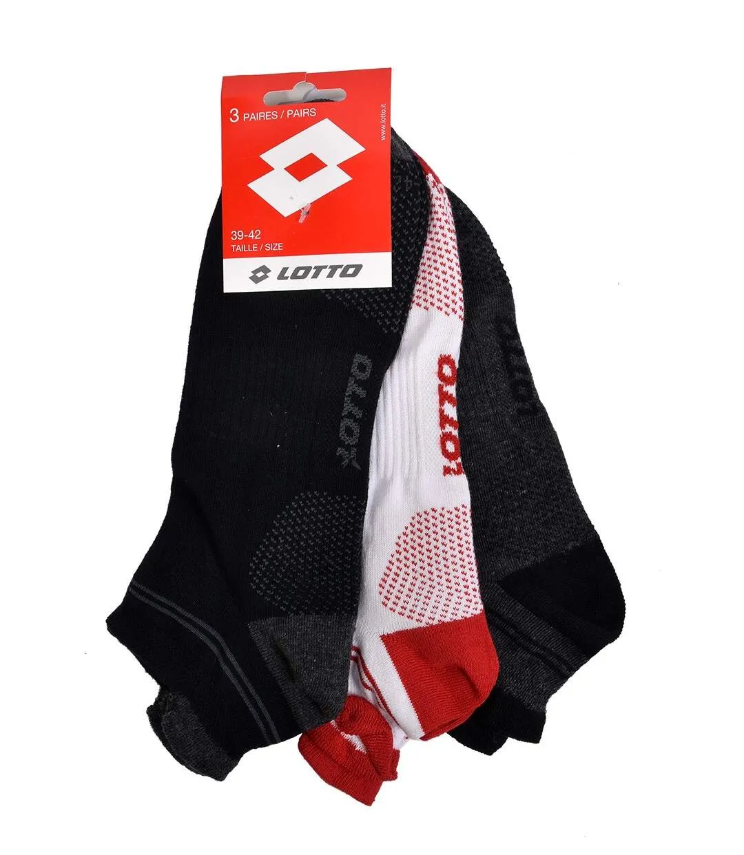 Lotto Men's Socks 6-Pack Short Sneaker Socks with Tabs