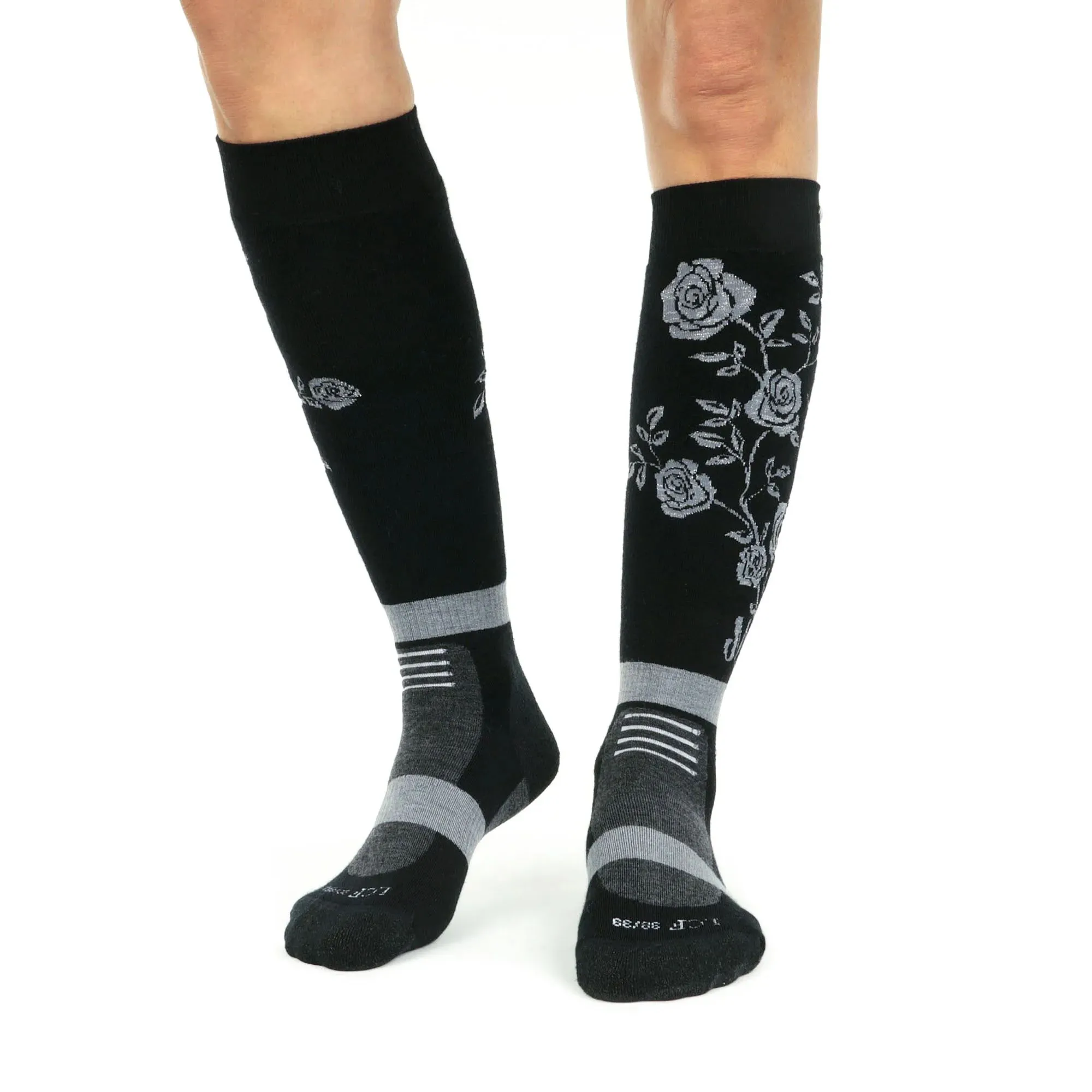 Marie Martinod Signature Ski Socks - Black