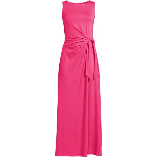 Sleeveless Maxi Dress with Fancy Bow, Standard-Size Women