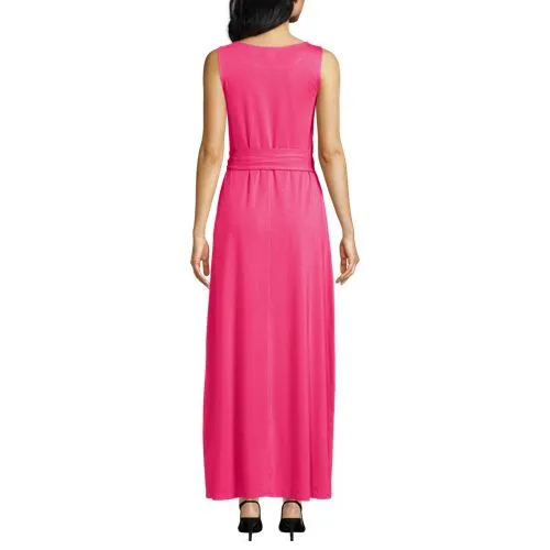 Sleeveless Maxi Dress with Fancy Bow, Standard-Size Women