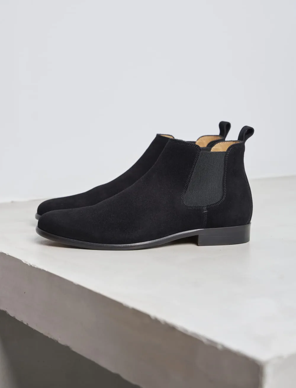 Men's Black Suede Chelsea Boots: The Busy Man