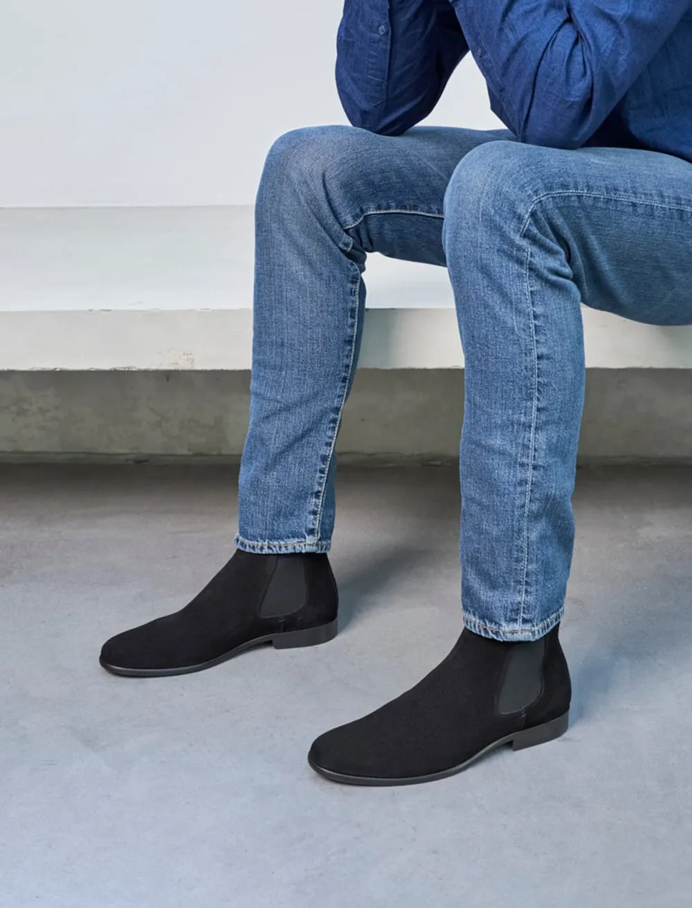 Men's Black Suede Chelsea Boots: The Busy Man