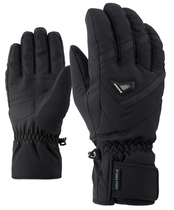 Men's Black/Blue REUSCH Snow King Ski Gloves