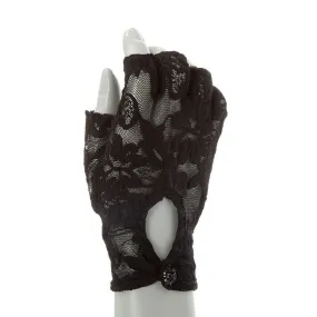 Black Lace Mittens