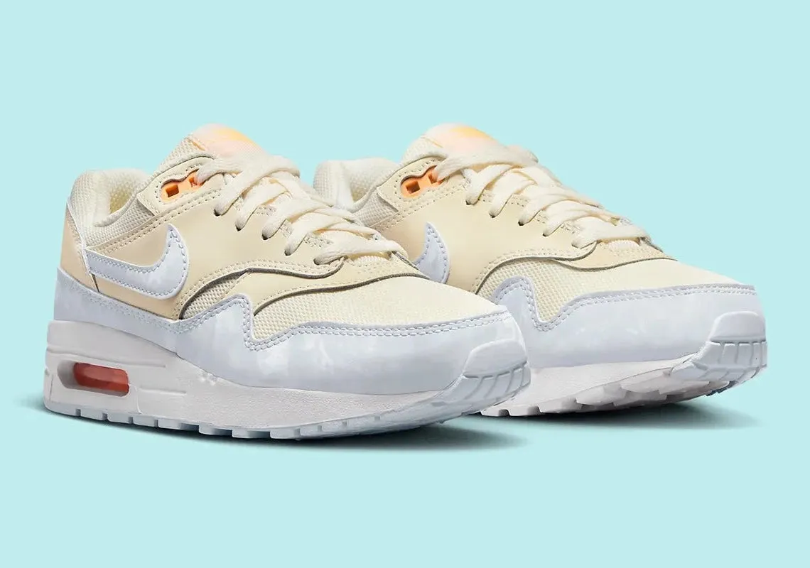 Nike Air Max 1 Pale Ivory Football Grey - Men's Running Shoes.