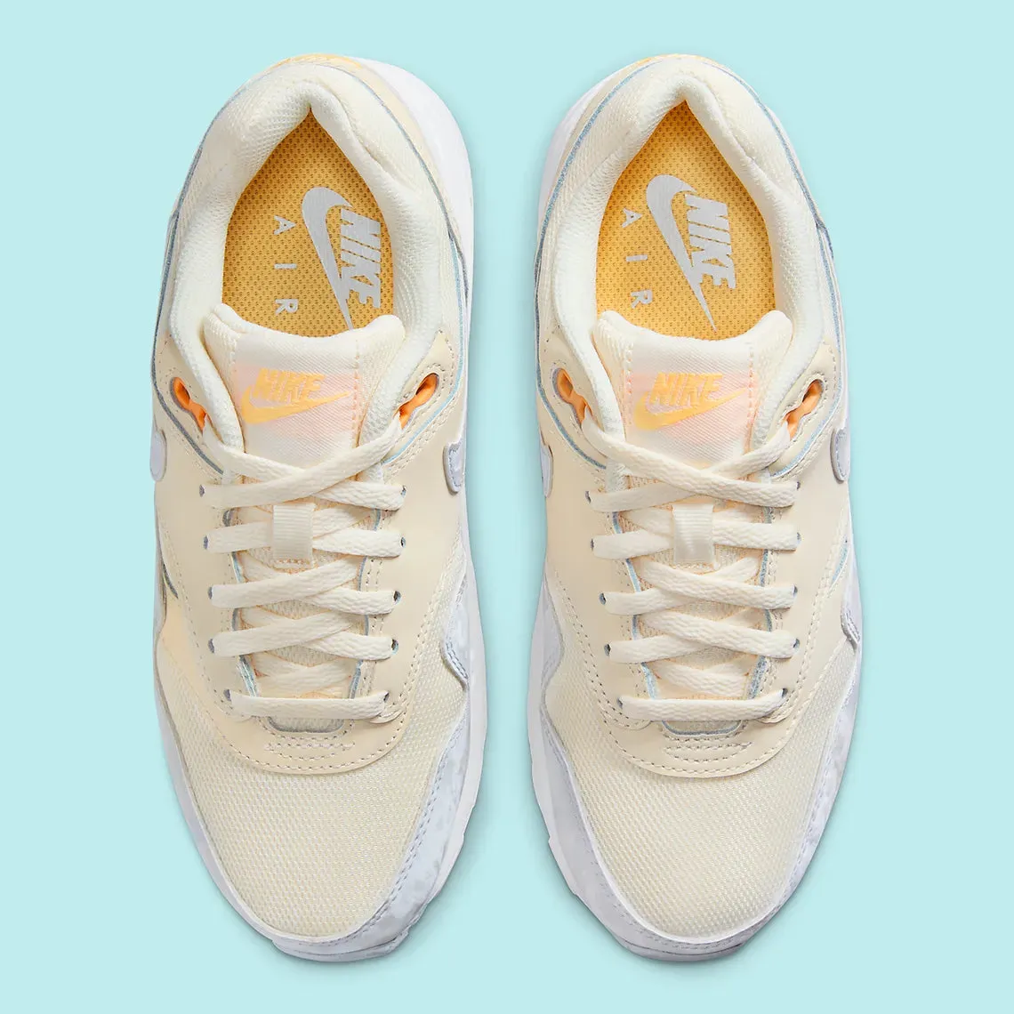 Nike Air Max 1 Pale Ivory Football Grey - Men's Running Shoes.