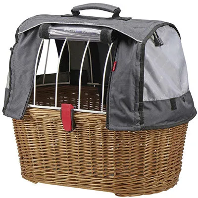 Bike basket for dogs on rear rack - GTA Doggy Plus Klickfix.