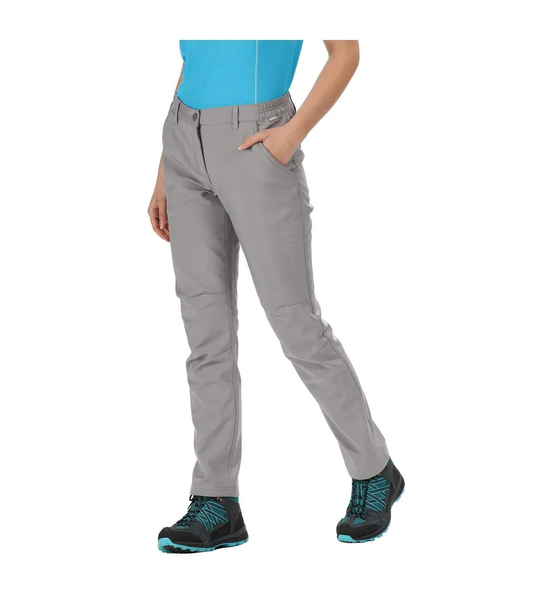 Pantalon de randonnée highton femme gris Regatta