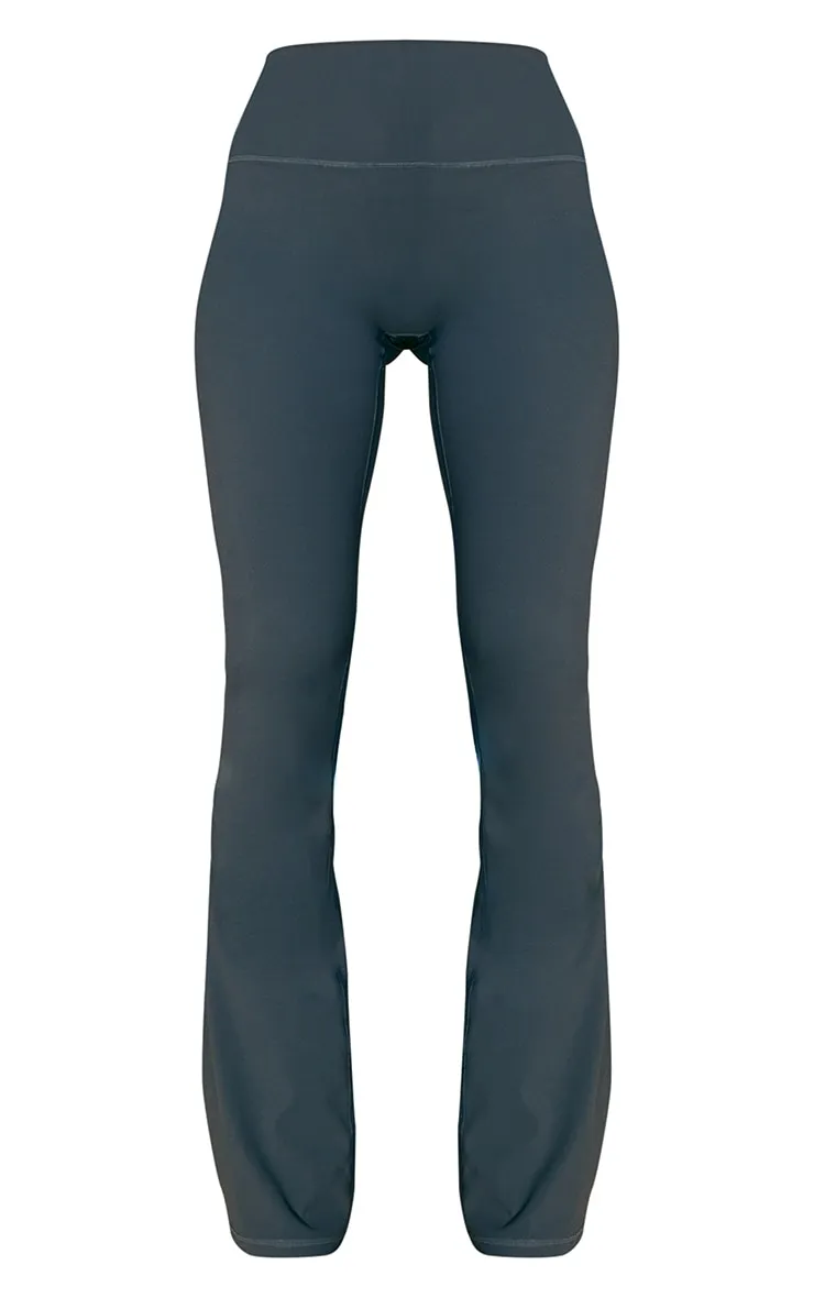 Pantalon de yoga flare Sculpt bleu nuit à taille haute