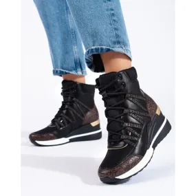 Potocki Black Women's Sports Shoes - Vinceza Store.