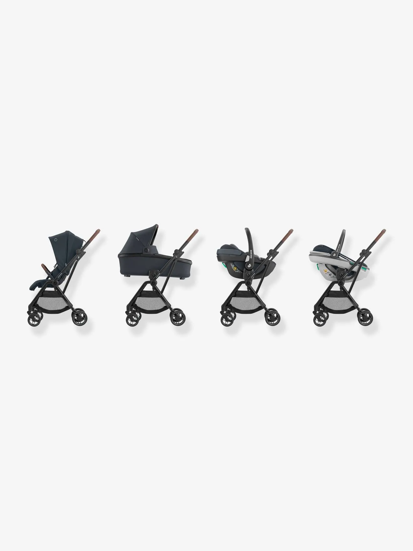 Maxi Cosi Léona Noir Stroller - Essential Black 