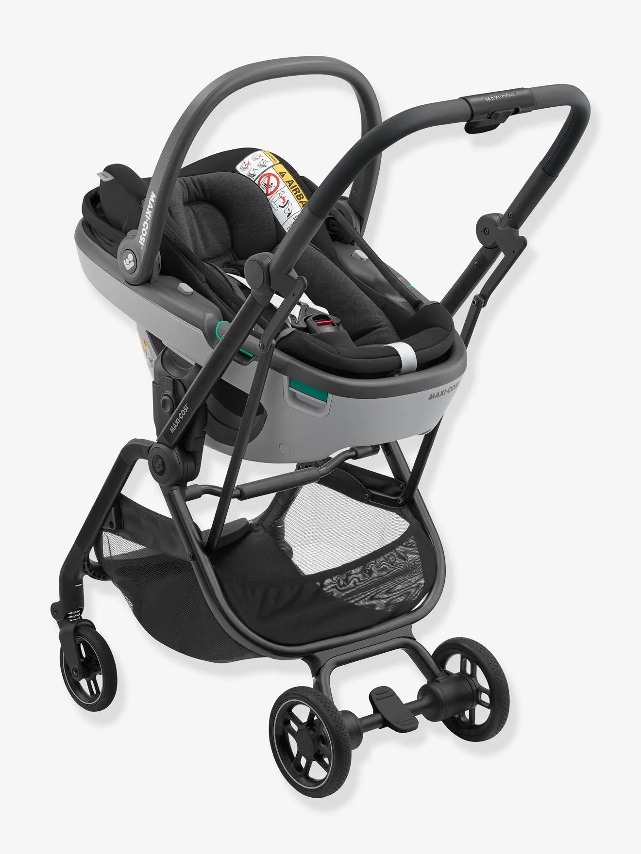 Maxi Cosi Léona Noir Stroller - Essential Black 