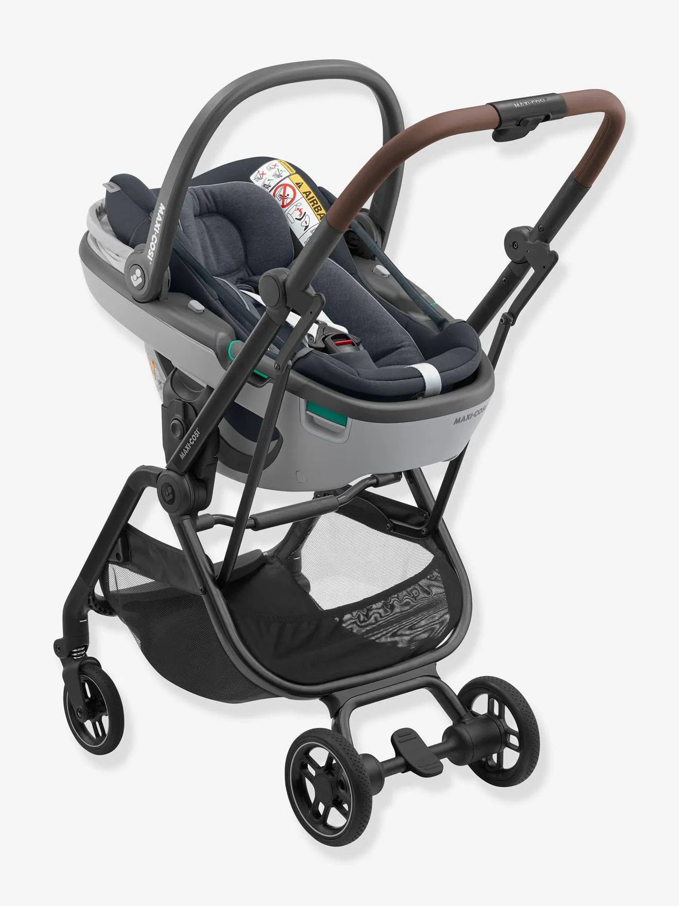 Maxi Cosi Léona Noir Stroller - Essential Black 