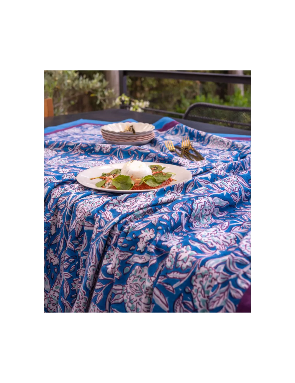 Printed Table Runner Cyclades - Bindi Atelier.