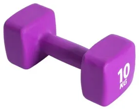 Purple Neoprene 10 kg Dumbbell by Pure2Improve