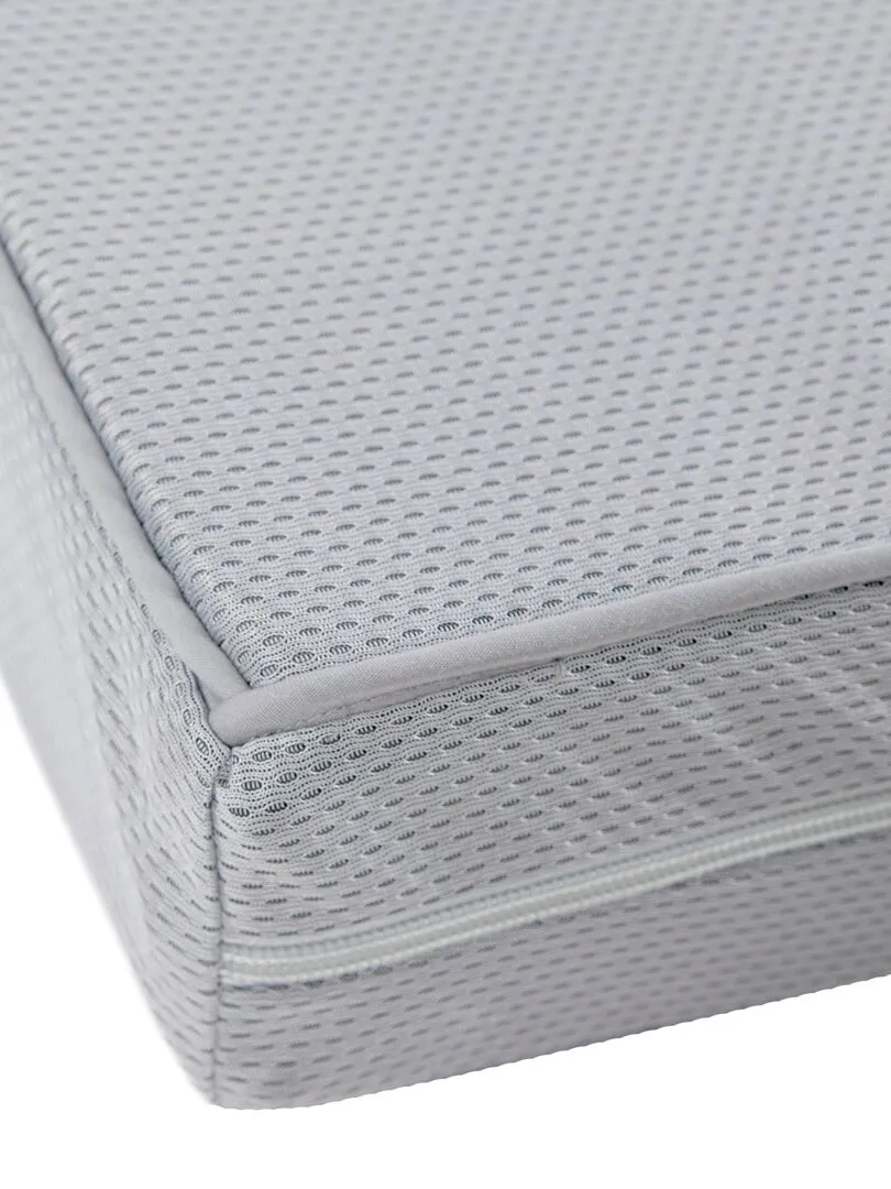 ROBA Matelas Bébé Climatisé et Déhoussable - "Safe Asleep®" Air Balance Premiummesh - Gris