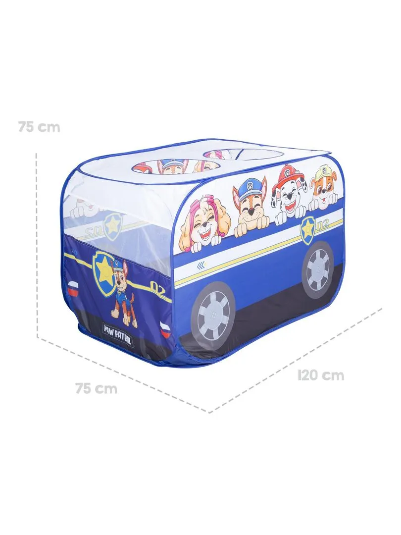 ROBA Tente de Jeu pour Enfant 'Paw Patrol' - Tente Pop Up en Forme de Voiture - Bleu - Blanc - N/A